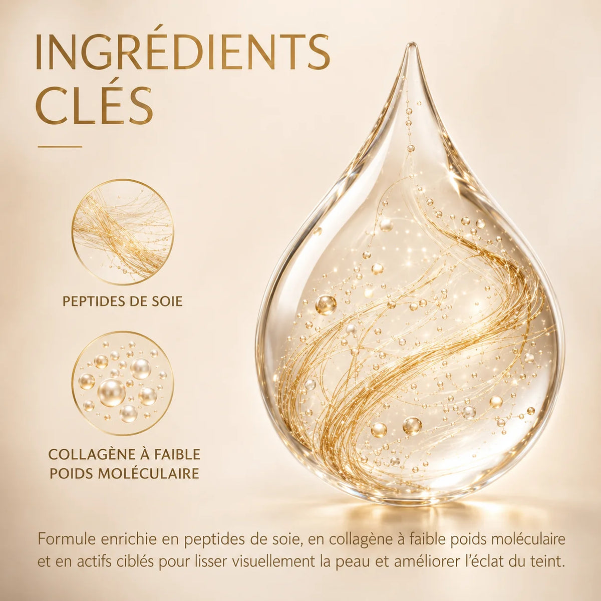 Sérum coréen aux peptides de soies